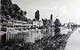 Bassanello, bagno pubblico in una cartolina degli anni 50 verso il ponte dei Cavai (Daniele Zorzi)